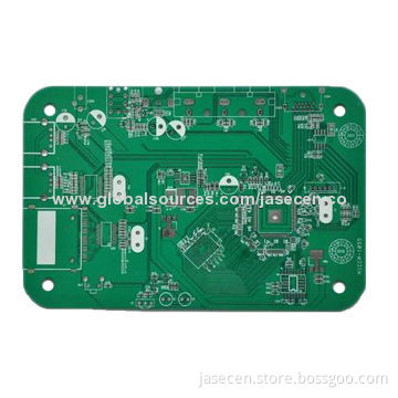 Double-sided communication equipment PCB with green solder mask and HASL